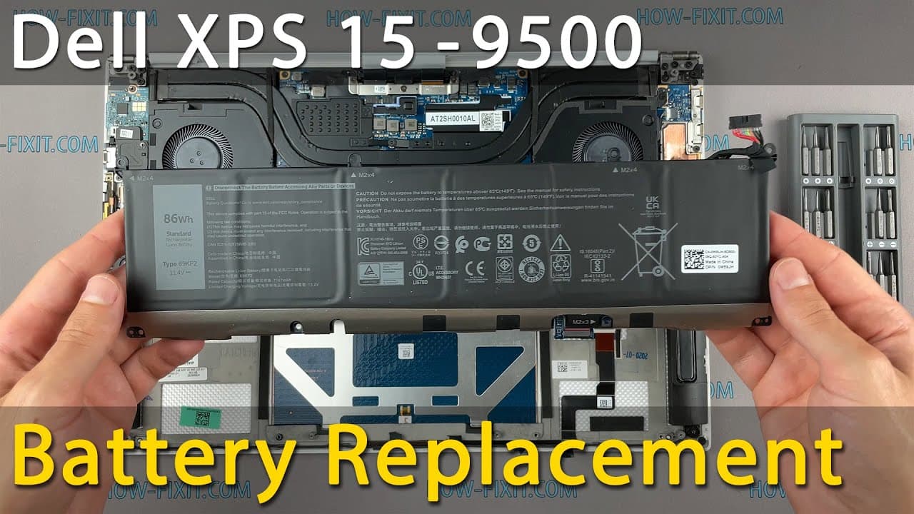 Dell XPS 15 9500 Battery Swap Tutorial – Fix Battery Drain