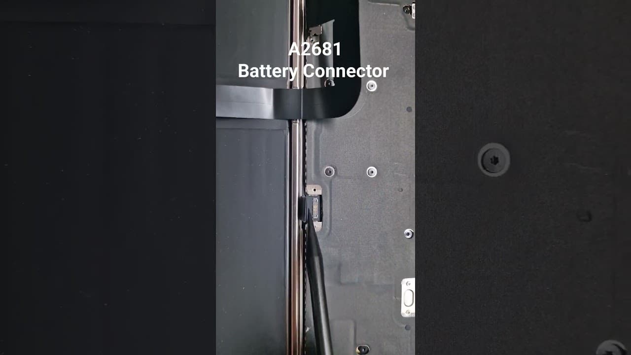 how to remove battery connector MacBook A2681