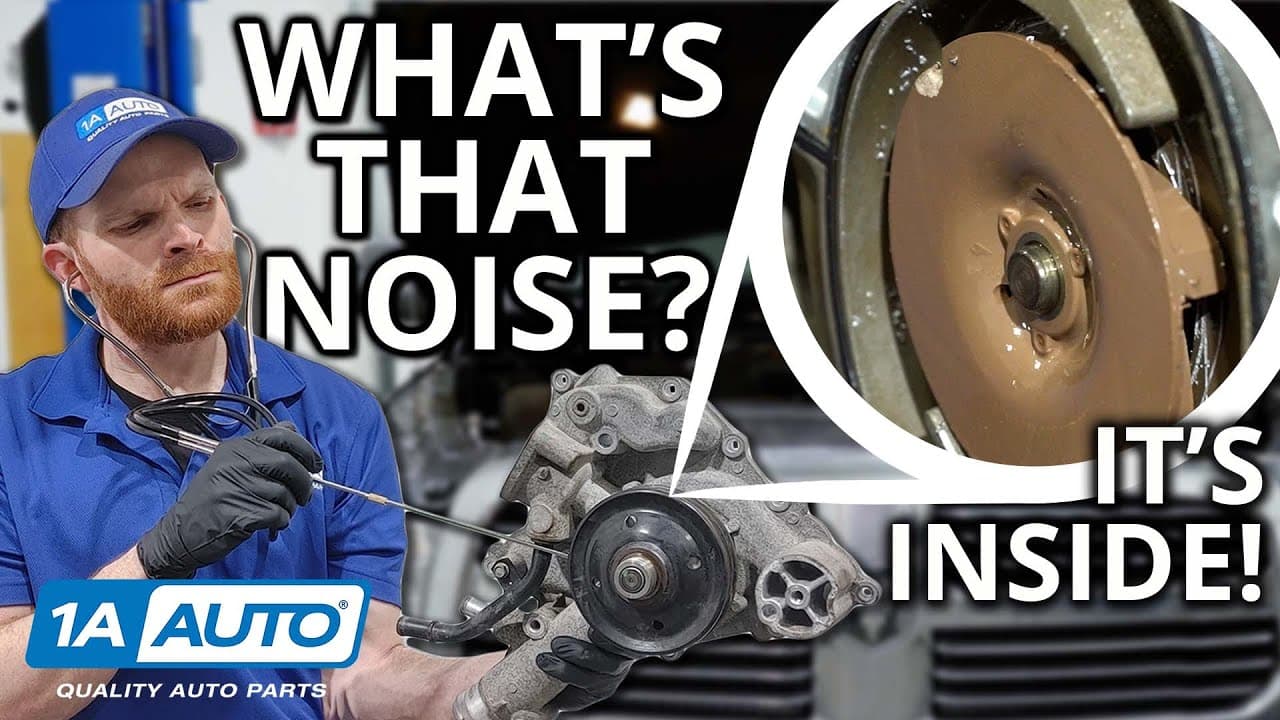 Squealing from front of your car or truck's engine, not belts? Easily diagnose a water pump