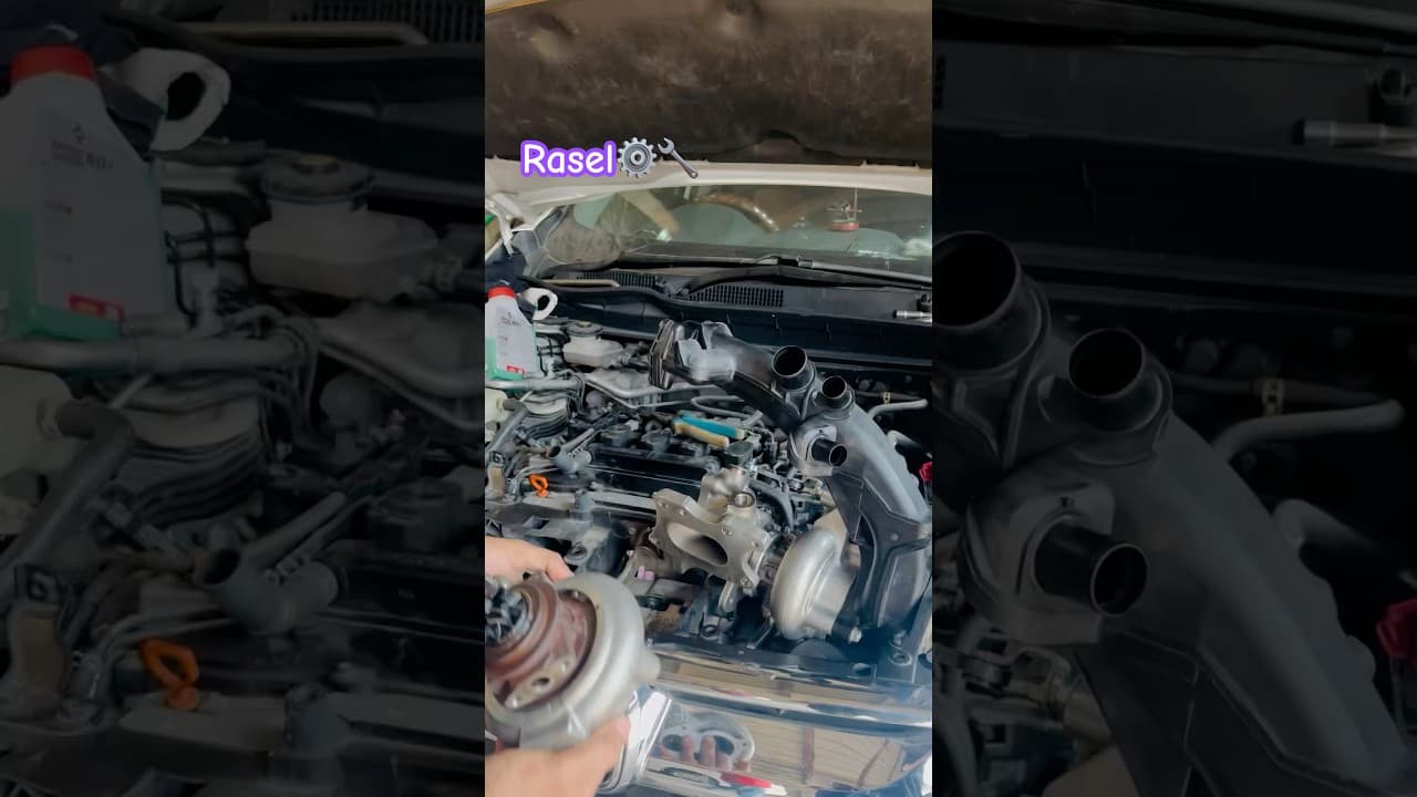 Honda CR-V New Turbo Charger Installed. #automobile #honda