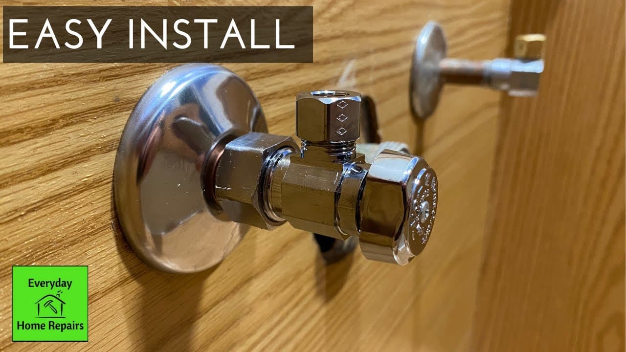 How To Install A Compression Water Shut Off Valve | Bathroom Sink