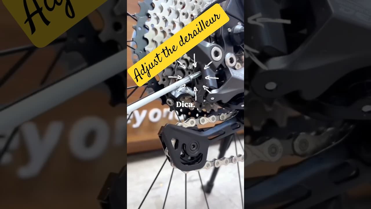 This how you can adjust the rear derailleur for your bike with the cassette & chain #repair #expert