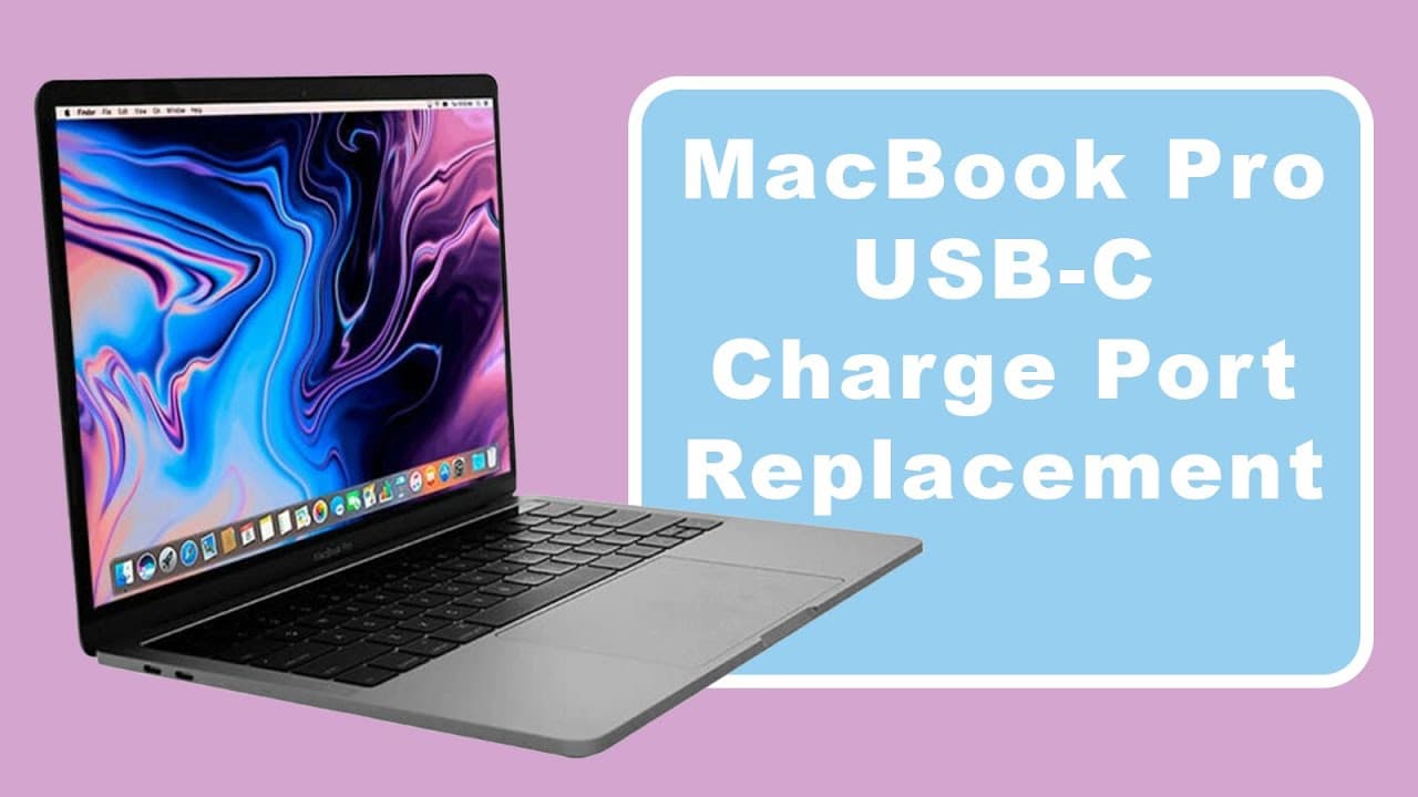 MacBook Pro USB C Charge Port Replacement A2338 A2141 A2251 A2159 A1990 A1706 A1707 A1989