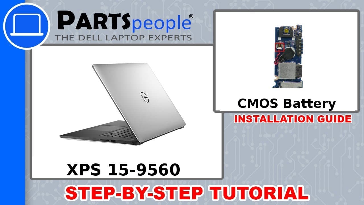 Dell XPS 15-9560 (P56F001) CMOS Battery How-To Video Tutorial