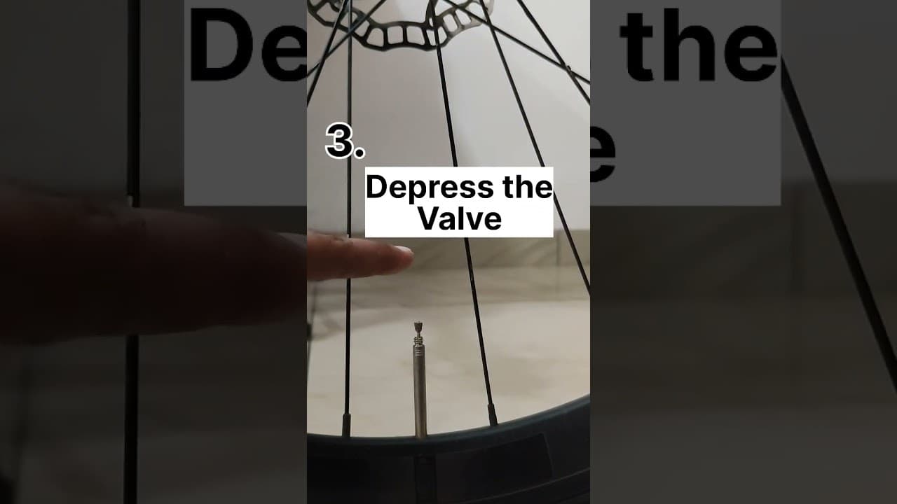 How To Pump A Presta Valve | How To Inflate Presta valve | #cycling #cycle #shorts