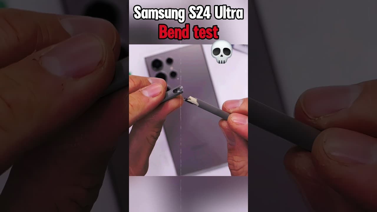 💀Samsung S24 Ultra Bend Test – UNBREAKABLE or TOTAL DISASTER?! 😱🔥#shorts#viralvideo