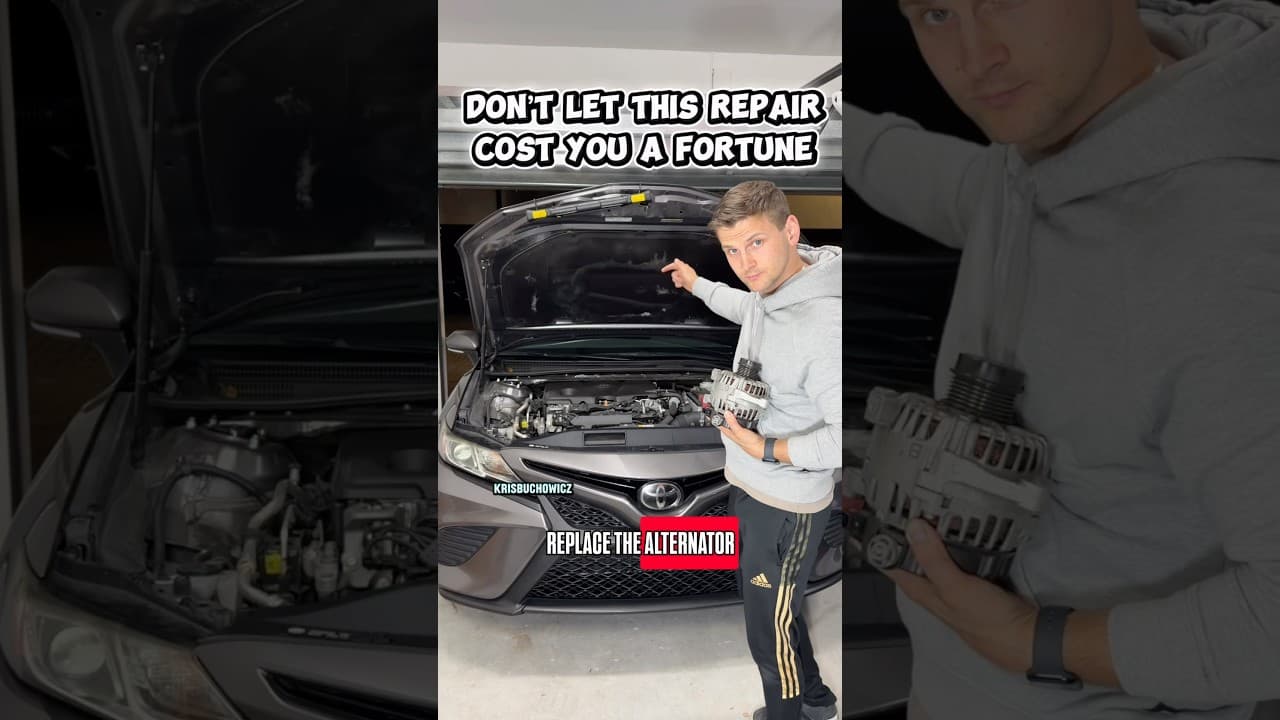 How to replace the alternator assembly on a Toyota Camry