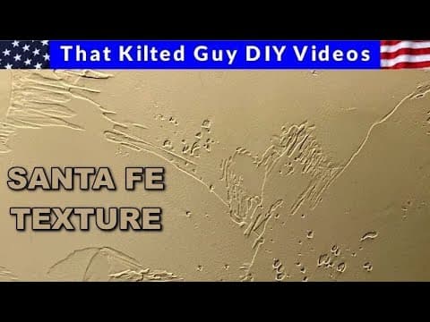 How to Do A Santa Fe, Skip Trowel, Spanish Knockdown, Mediterranean Texture. It's easy