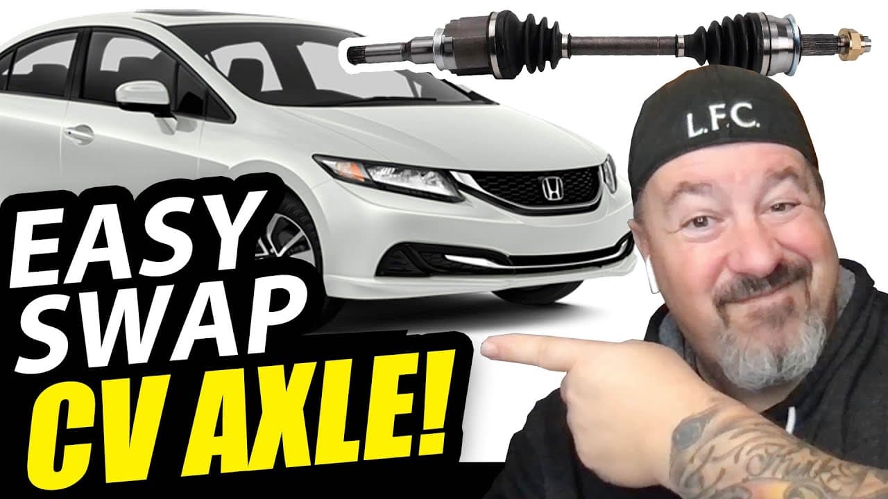 How to Easily Replace HONDA CIVIC CV AXLE! - as demonstrated on 2014 Honda Civic