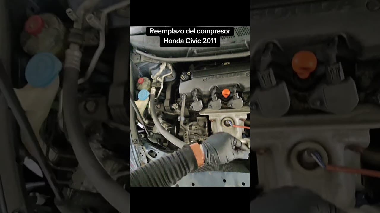 Reemplazo del compresor Honda Civic 2011#shorts #honda #civic #mecanico #diy