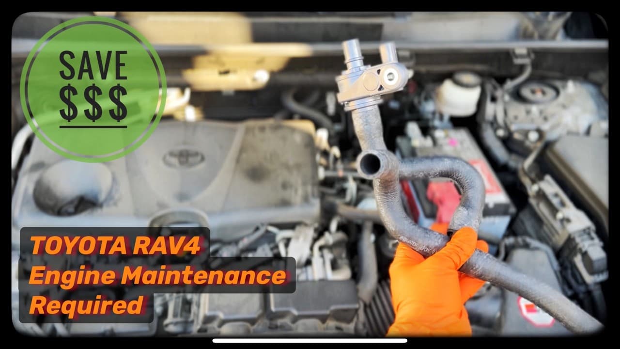 Toyota RAV4 Engine Maintenance Required P2681-15 How To Replace  Coolant Bypass Valve 2019+