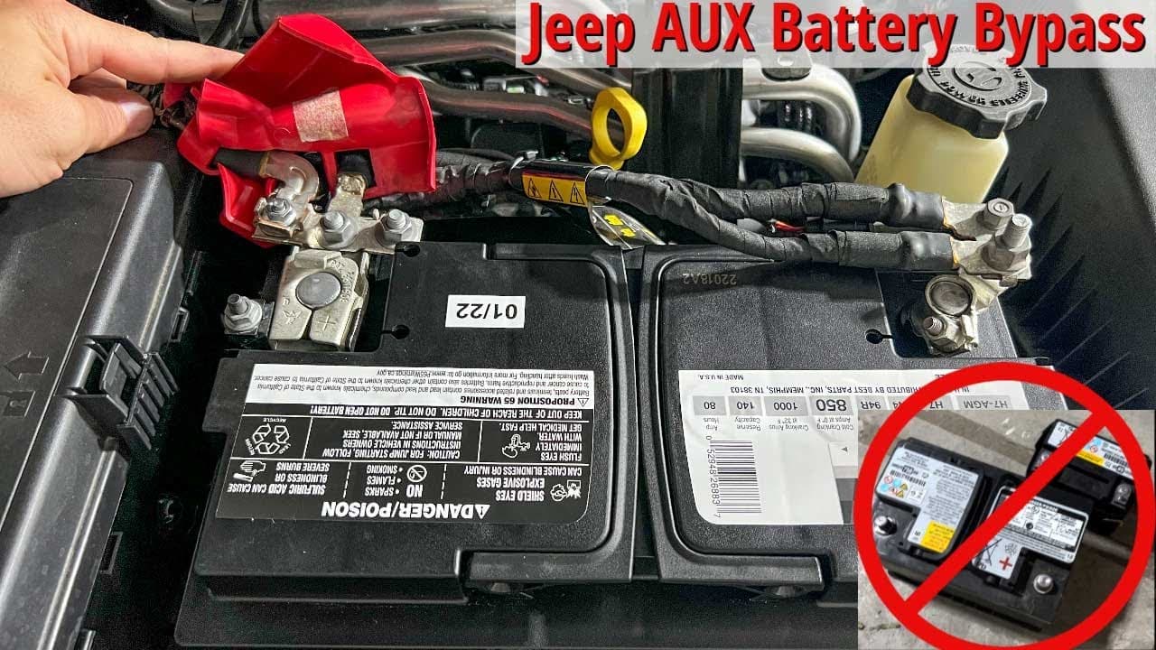 Jeep Gladiator (and JL) Auxiliary Battery Bypass (Single Battery Conversion) No More Dead Batteries