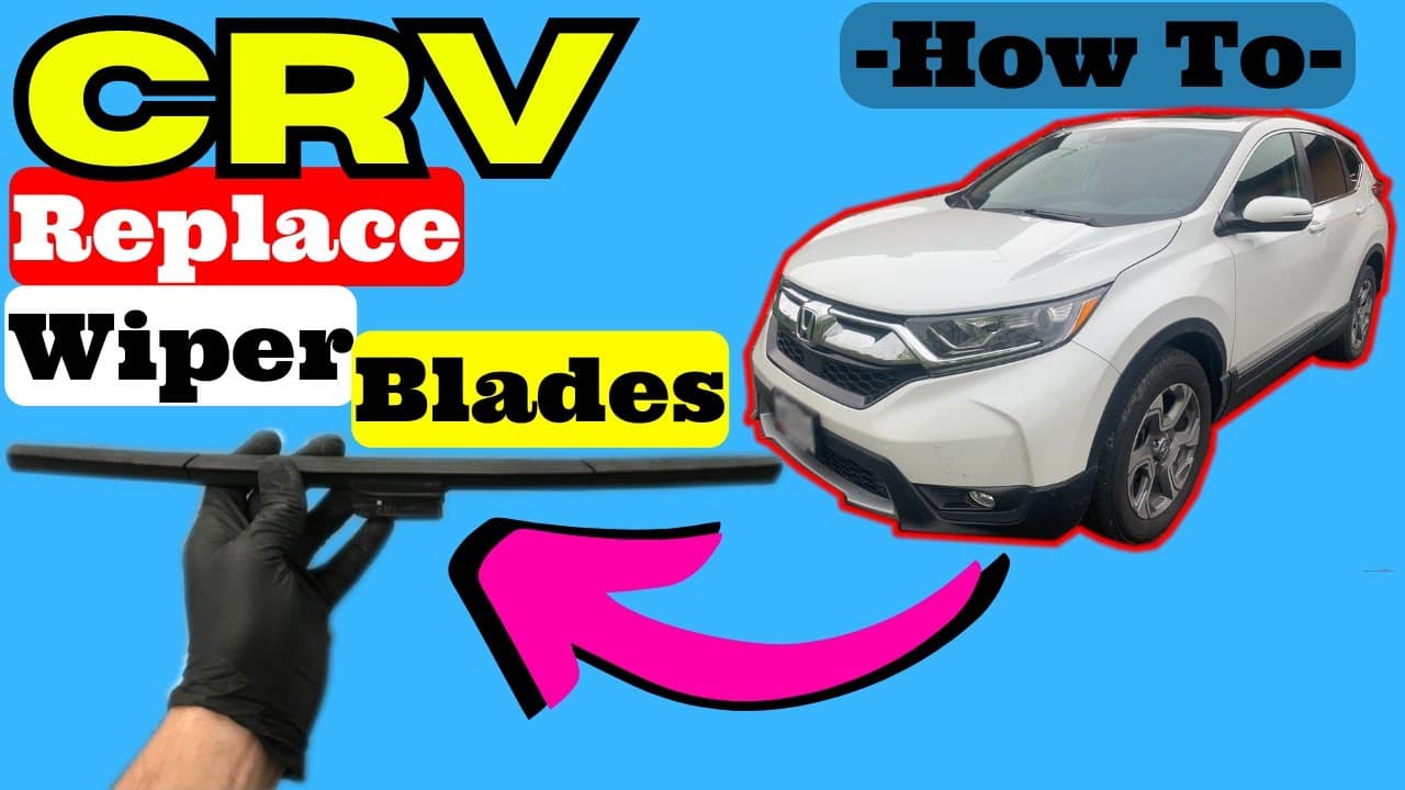 Honda CRV How to Replace Front Wiper Blades 2017 2018 2019 2020 2021 2022 Replacement Install DIY