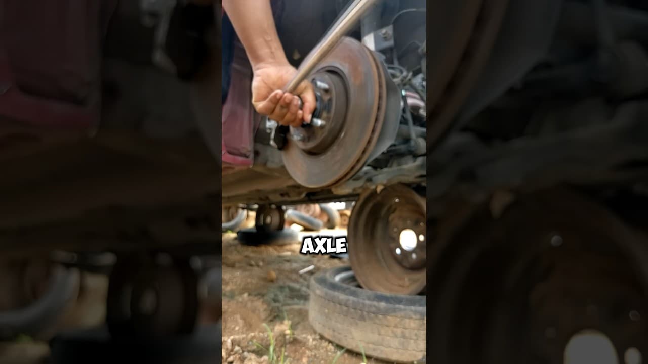 Axle Nut Removal #mechanic #car #fix