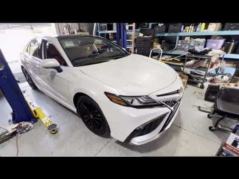 How to do engine Oil Change & Filter 2021 Toyota Camry XSE 2.5L using Mobil 1 0W-16 full synthetic