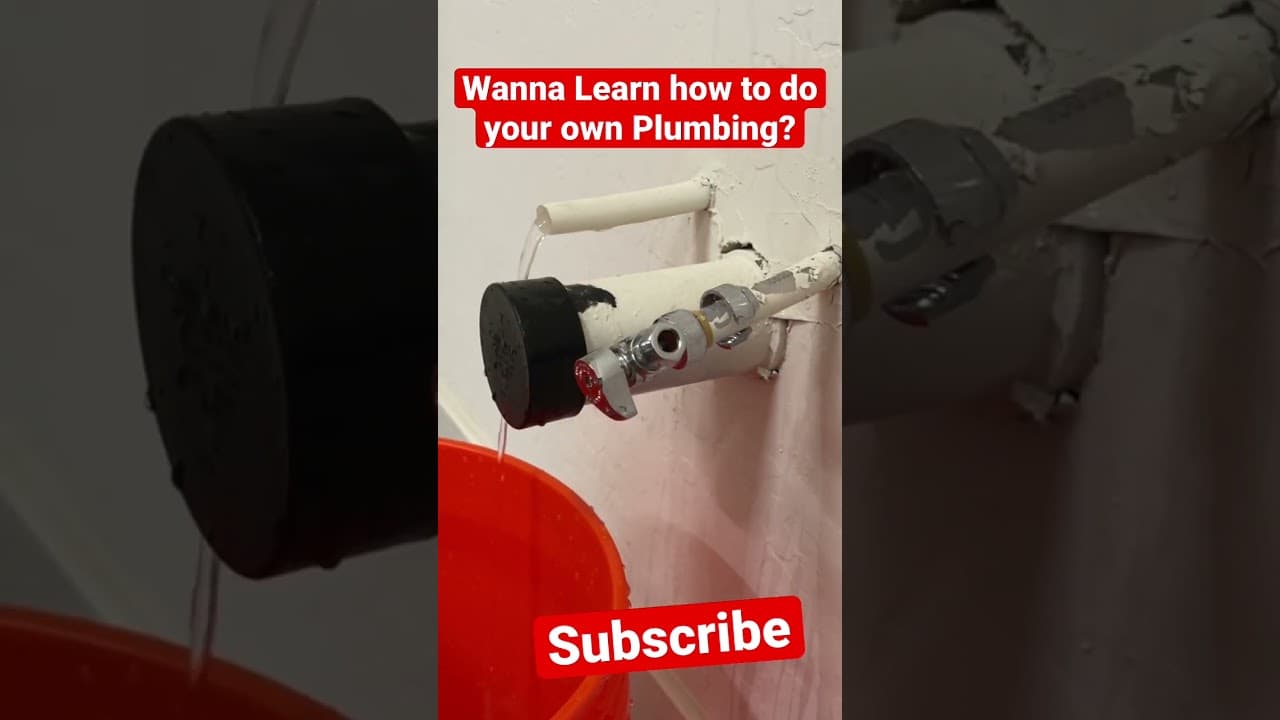 DIY Plumbing! How to install water line and Drain Pipe P-Trap
