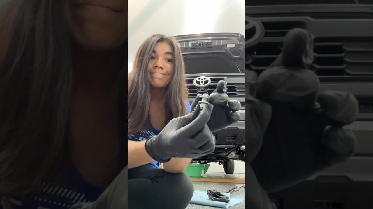 The very first oil change on my 2024 Tacoma! #shorts