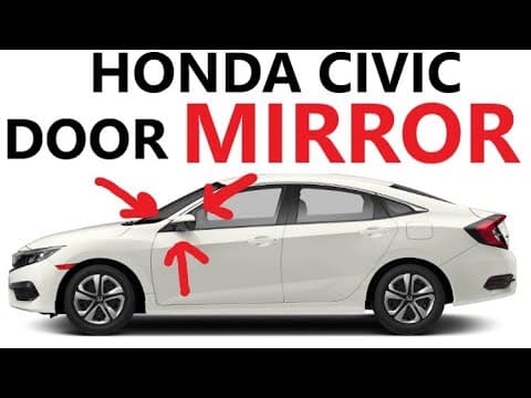HOW TO REMOVE MIRROR ON HONDA CIVIC 2016-21 REPLACE 2017 2018 2019 2020 2021