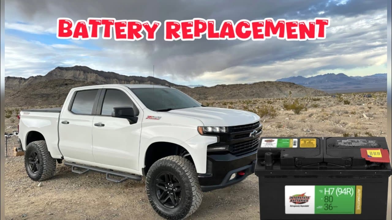 2019-2024 Chevrolet Silverado battery replacement | How to replace battery | DIY | H7 94R Battery