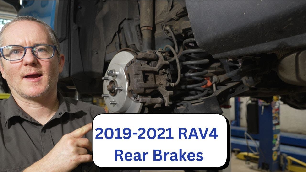 Rear pad and rotor replacement on a 2019-2021 Toyota Rav4 hybrid