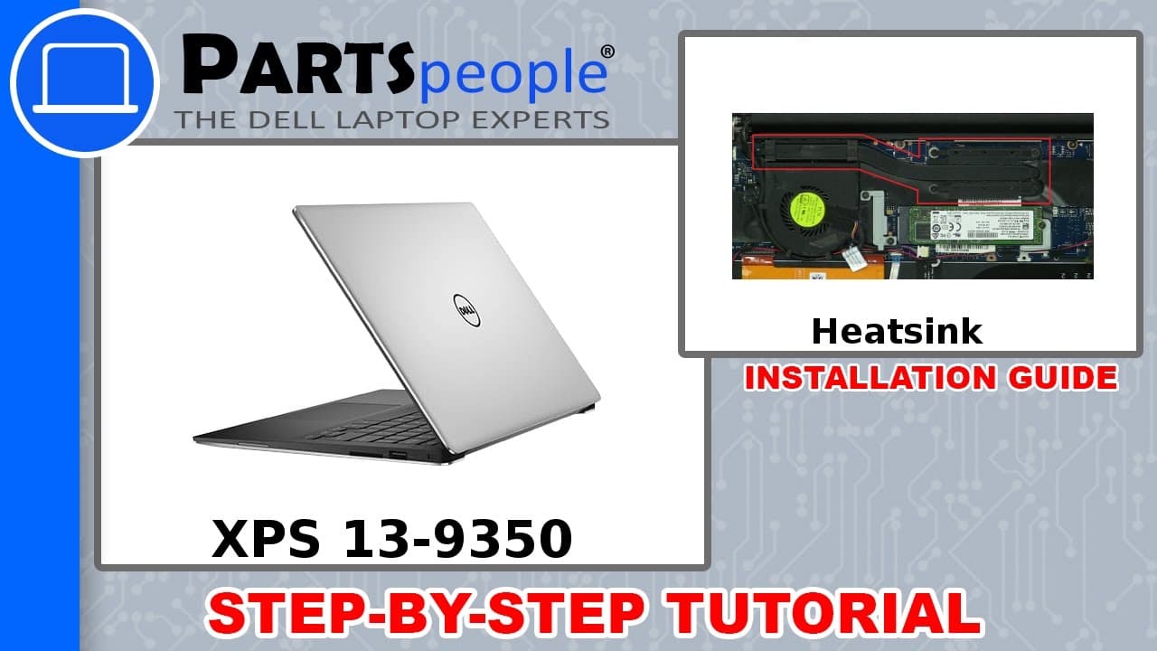 Dell XPS 13-9350 (P54G002) Heatsink How-To Video Tutorial