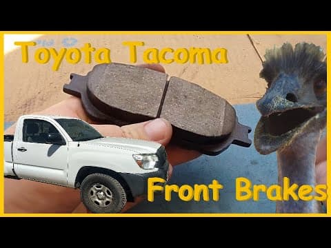 How to change front brakes on a 2005-2015 Toyota Tacoma (pads and rotors)