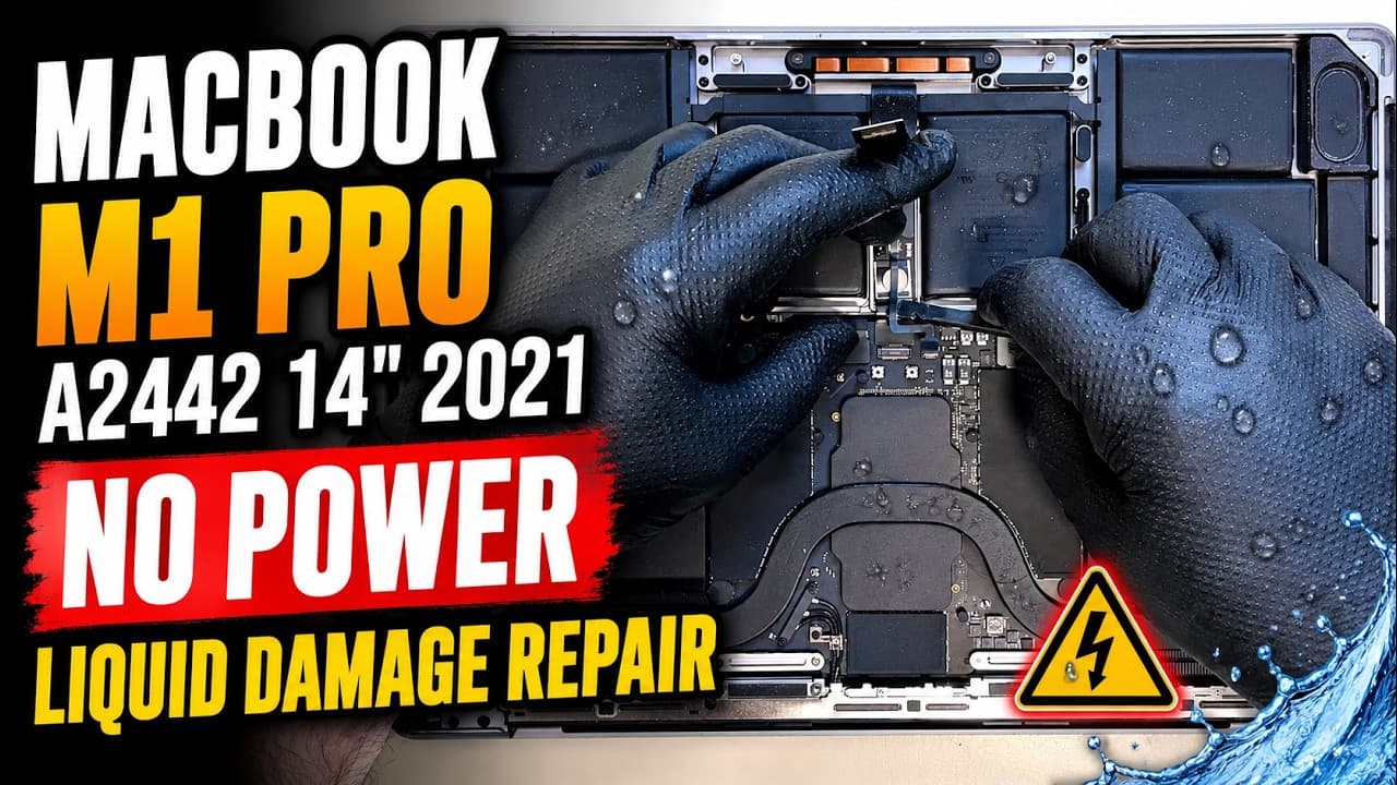 MacBook M1 Pro A2442 14" 2021 No Power Fix | Liquid Damage Repair