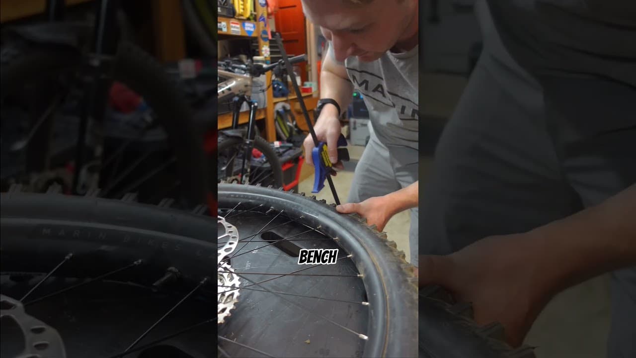 Easy way to remove a stubborn tire! #mtb #shorts