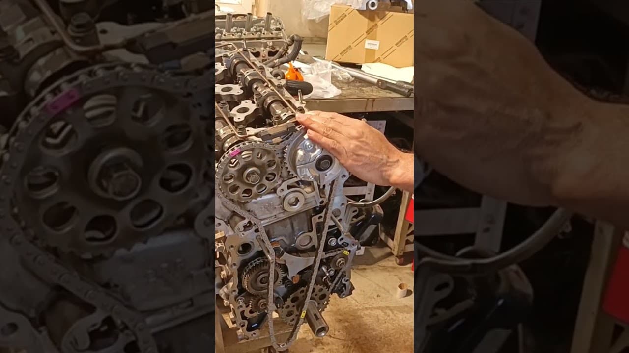 2TR-FE 2.7 L Engine Timing Chain fixing of Toyota Hilux ✅