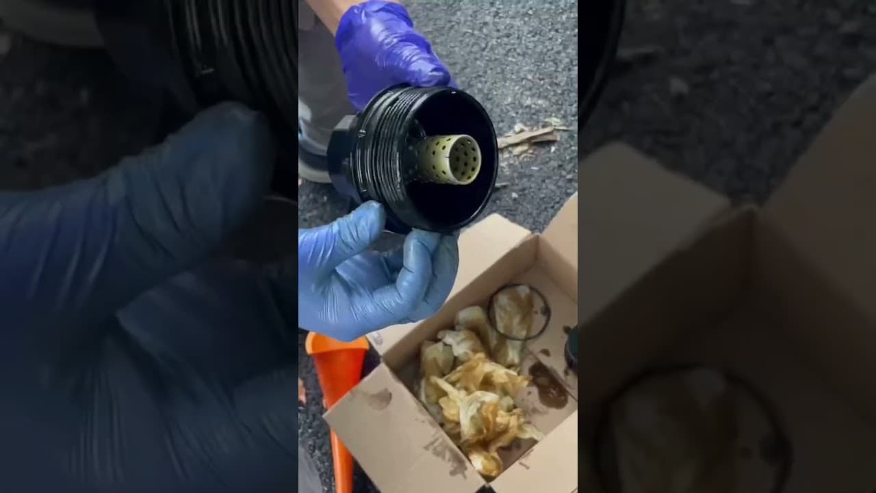 Replace engine oil filter  for Toyota RAV4 2014, it seems something wrong