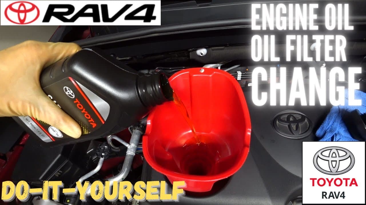 2019-2022 Toyota RAV4 XLE Engine Oil & Oil Filter Change Do-It-Yourself Maintenance