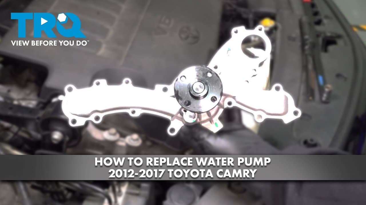 How to Replace Water Pump 2012-2017 Toyota Camry