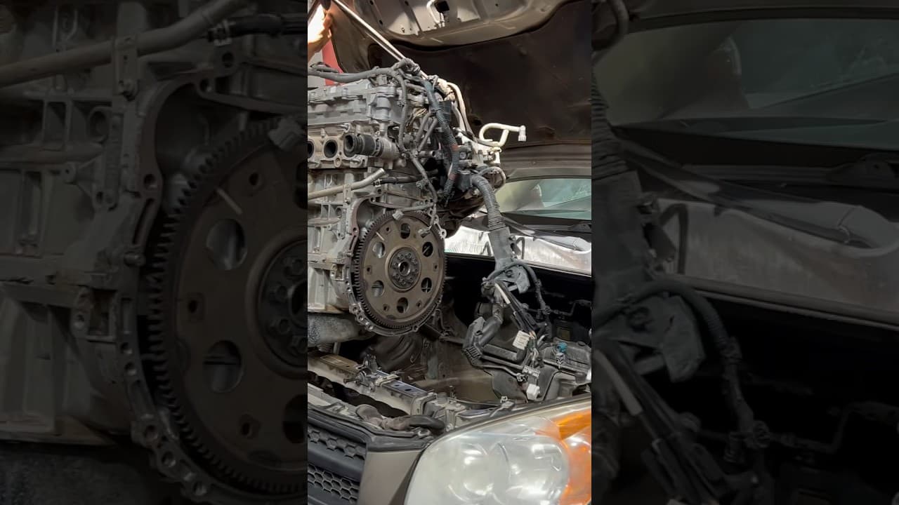 Toyota RAV4 engine removal