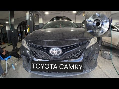 how to install front wheel hub bearing toyota camry 2018 - 2025 ... full job
