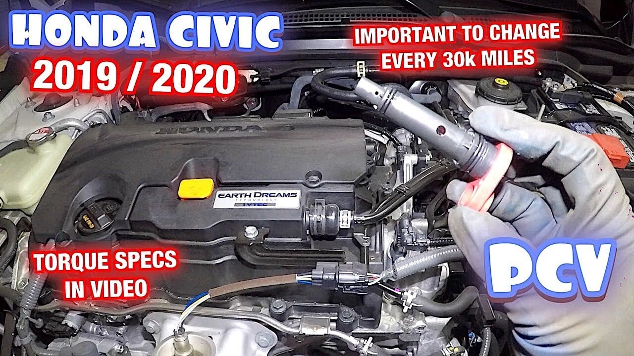 How Civic 2019 2020 PCV must change this every 30K miles Quick DIY