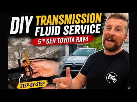 The EASIEST Toyota RAV4 Transmission Service DIY (5th Generation) — Save HUNDREDS! Overtime 👊🏻💥💵