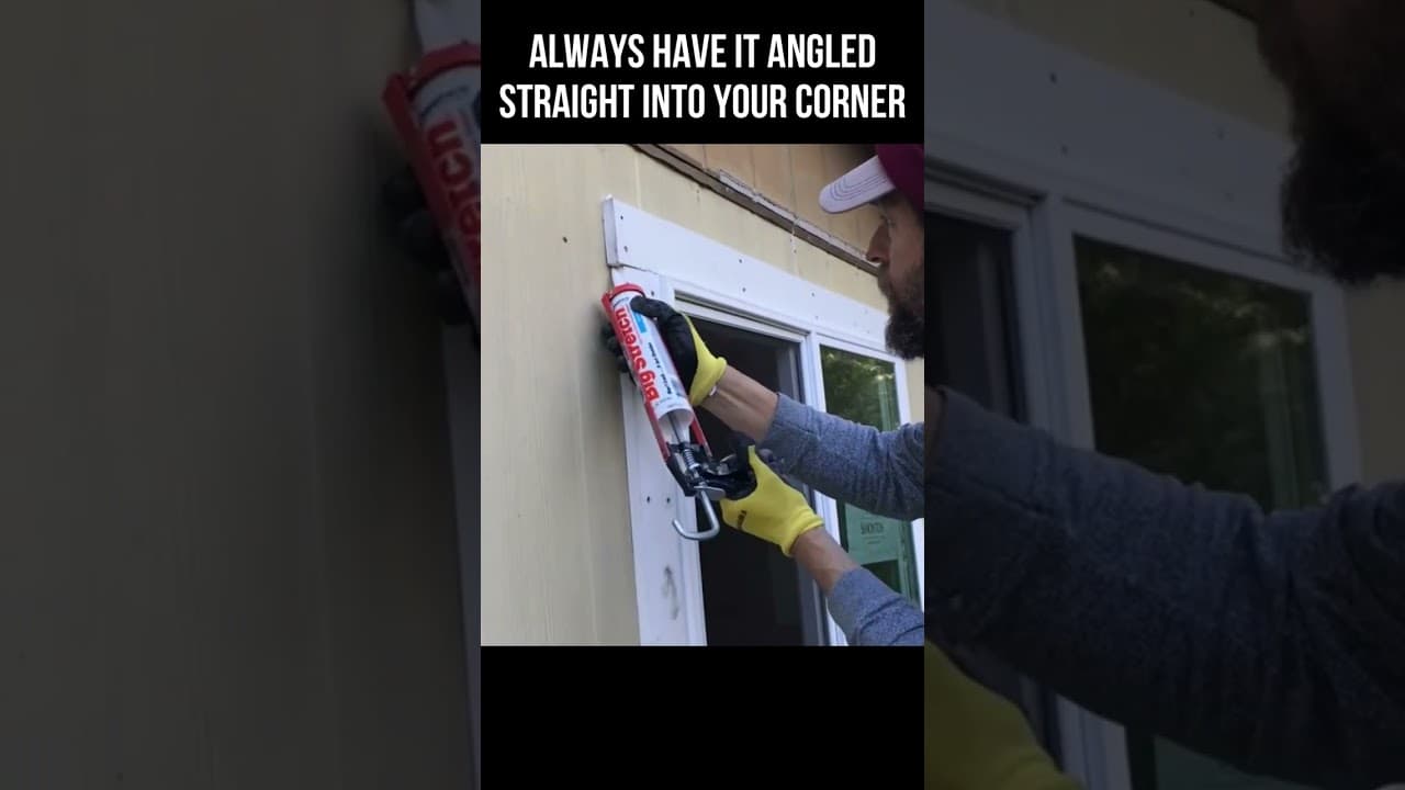 CAULK Outside WINDOW Trim.  PRO TIPS.