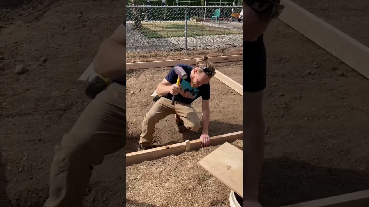 Patio build step 1: prep for concrete
