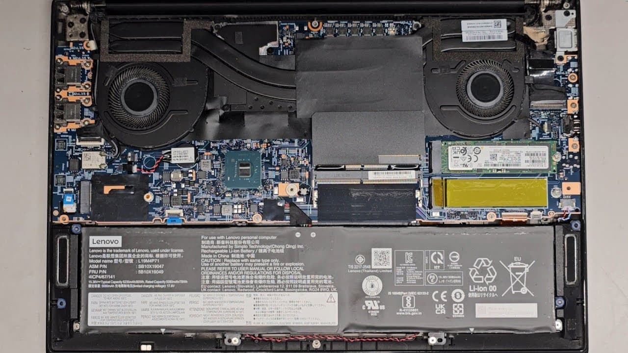 Lenovo ThinkPad X1 Extreme Gen 3 Disassembly RAM SSD Hard Drive Upgrade Battery Replacement Repair