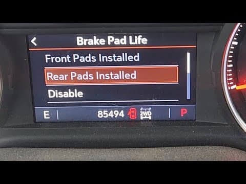 2019 and Newer GM truck and SUV brake pad life reset