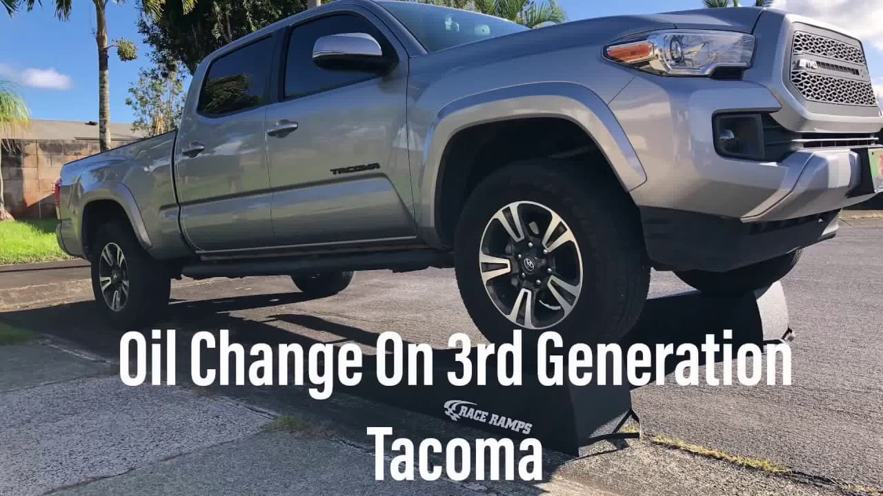 Detailed Oil Change on a 2017 Tacoma