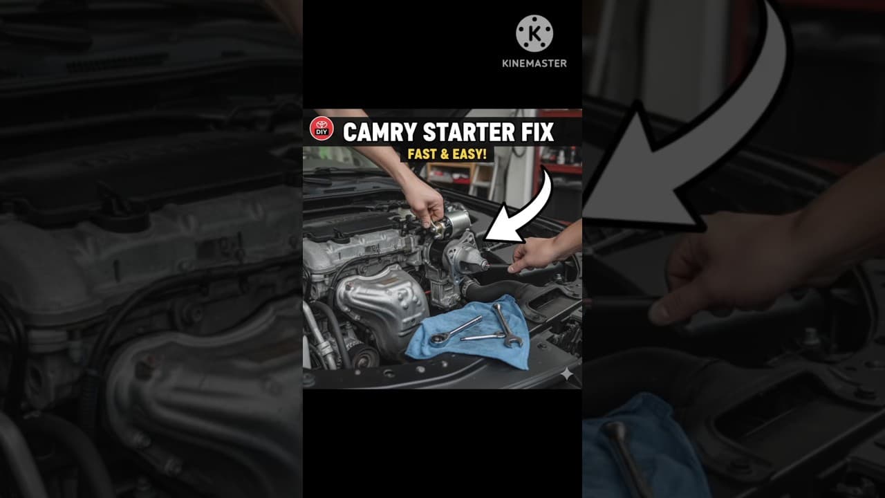 Toyota Camry starter motor fitting #toyotacars #camry #viralvideo #automobile #foryou #reels