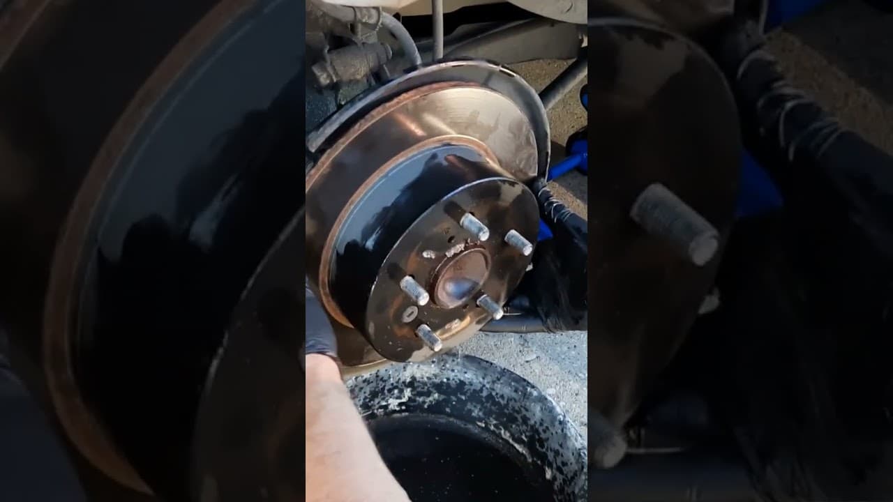 Easy way how to take off Rear Brake Rotor on Toyota Camry.
