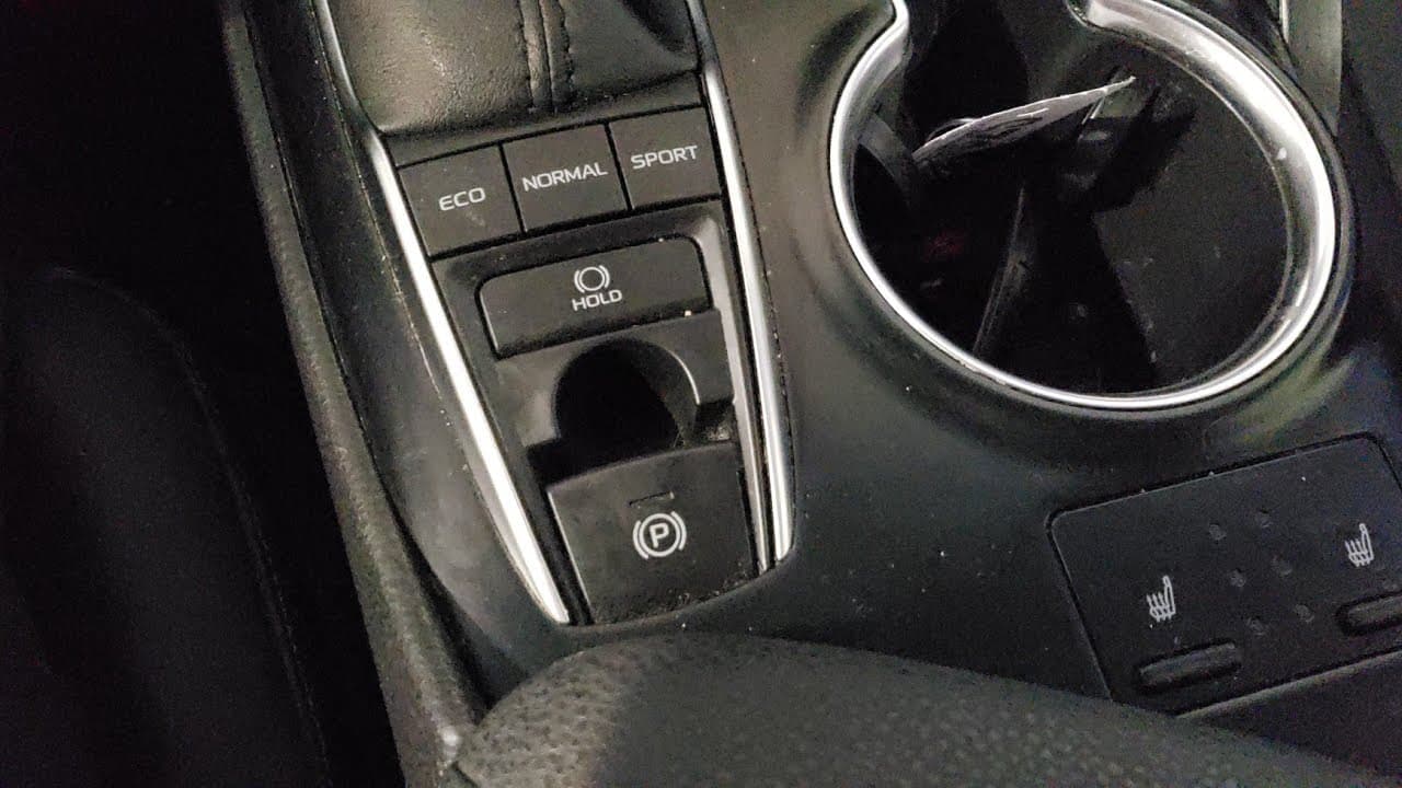 how to put your rear brakes in service mode on a 2018 toyota camry