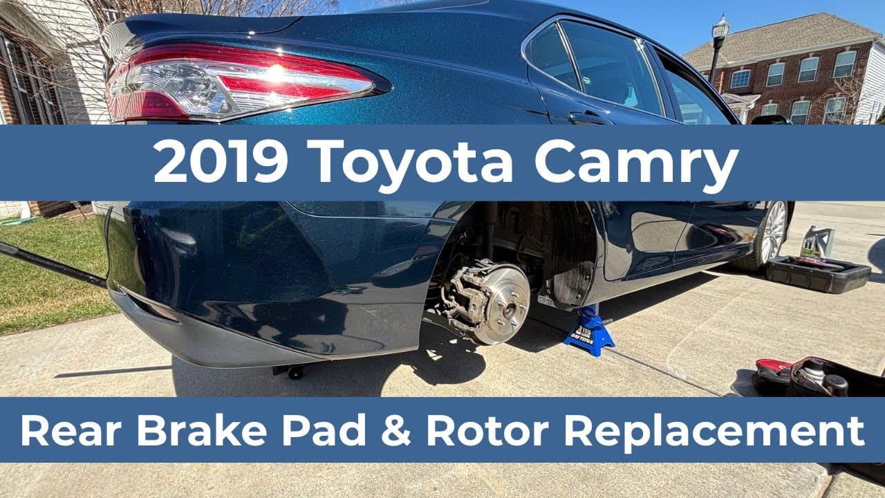 2018-2024 Toyota Camry Rear Brake Pad & Rotor Replacement