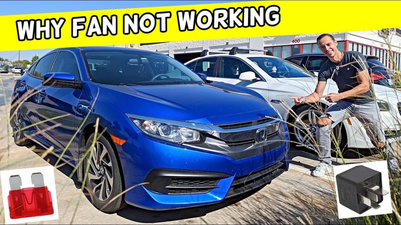 WHY HONDA CIVIC RADIATOR FAN DOES NOT WORK 2016 2017 2018 2019 2020 2021