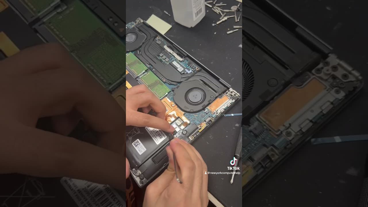 Dell XPS Battery And Fan Replacement