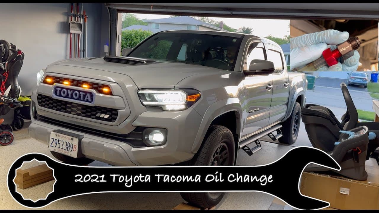 Changing the Oil on my 2021 Toyota Tacoma 3.5L!! MotivX Tools!