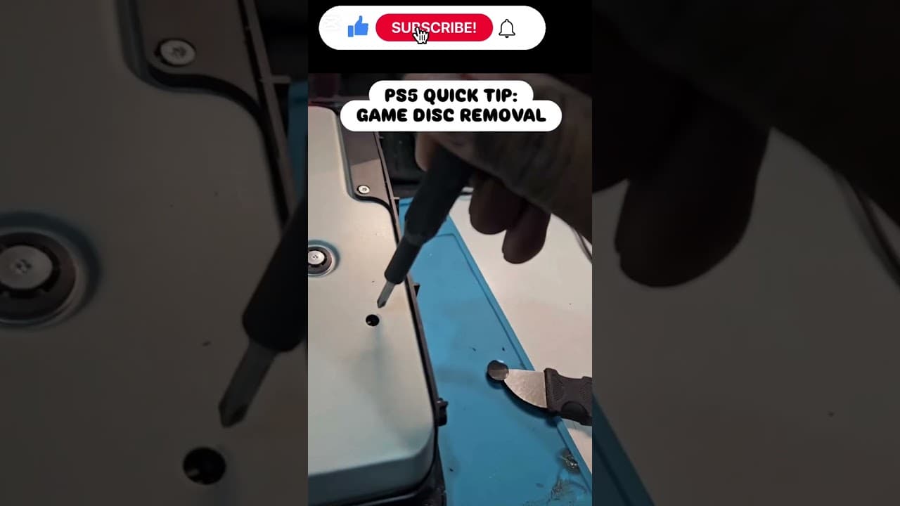 How To Manually Remove a Stuck Disc📀 From PS5 ! #shorts