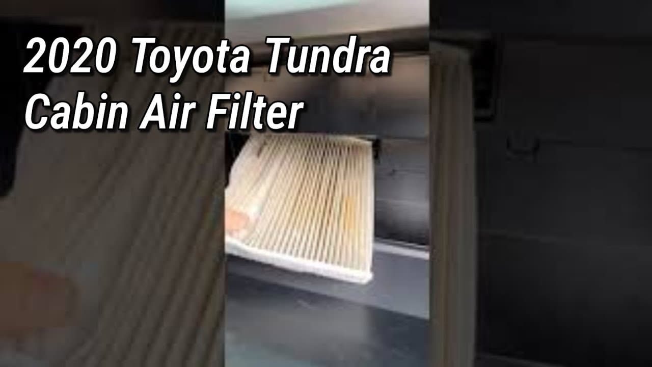 2020 toyota tundra cabin filter location / replacement #shorts